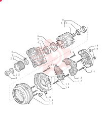 ALTERNATOR,24V, 70A, W/ Pulley 4892318 (2)