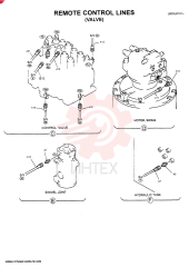 HYD CONNECTOR,1/4" NPT x 1/4" NPT ZH22X04000 (2)