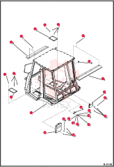 CABIN FRAME INCL. WIRE ASSY