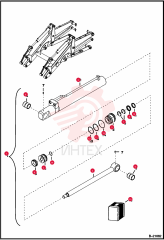 HYDRAULIC CYLINDER LEFT