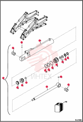 HYDRAULIC CYLINDER LEFT