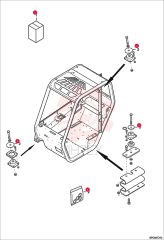 WASHER CHANGE FOR CAB AND CANOPY KIT