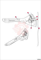 CAB DOOR LATCH KIT