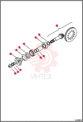 GEAR, BEVEL PINION SET Z8/43