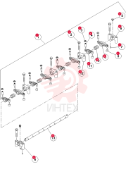 SHAFT, ROCKER ARM ASSY 7030423