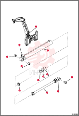HYDRAULIC CYLINDER PR70X40X670 ASSY
