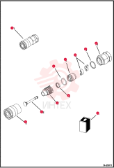 COUPLER FF FEMALE 1/2 BDY 3/4 SAE THREAD