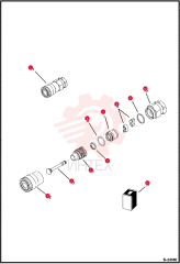 COUPLER FF FEMALE 1/2 BDY 3/4 SAE THREAD