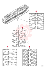 TRACK RUBBER (250X45X72) 10" MX