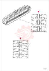 TRACK RBR (230X96X33) 12" MBL