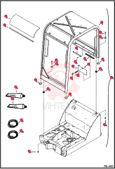 WINDOW, CAB CURVED