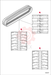 TRACK RBR (300X80X52.5) 12" MBL