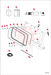 KIT, WINDOW REAR 7214673