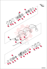 BEARING, BALL 7019076 (2)