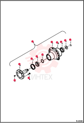 HUB, BEARING ASSY 6905613 (2)