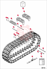 KIT, TRACK RUBBER 7193484