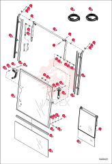 WINDOW, CAB FRONT ASSY 7260461