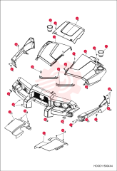 COVER, HOOD DASH BASIC RH WHITE 7017549