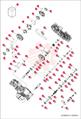 TRANSMISSION, GEARCASE ASSY 7016051 (2)