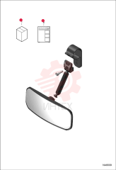 KIT, MIRROR VIEW REAR 7232044 (1)
