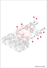 MANIFOLD, EXHAUST 7018422 (2)