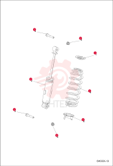 RETAINER, SPRING, STEEL 7016576 (13)