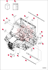 KIT, INSULATION CAB 7226521 (8)