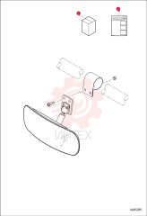 KIT, MIRROR REAR VIEW 7194785 (1)