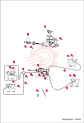 HOSE, LINE, BRAKE, REAR, LH, BRD 7016478 (2)