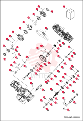 TRANSMISSION, GEARCASE MAIN 7023385 (2)
