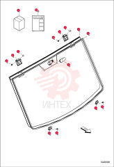 SEAL, WINDOW FRT 7027681 (4)