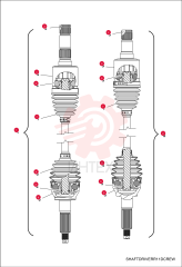 SHAFT, DRIVE REAR LH 7020250