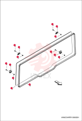 WINDSHIELD, GLASS REAR 7027548 (4)