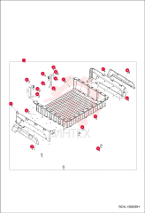 SUPPORT, TAILGATE LH 7027780 (5)