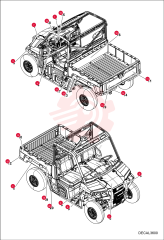 DECAL, CAUTION, "SHIFT AT IDLE" 7016347 (5)