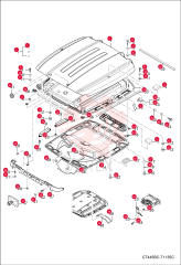 CAB, ROOF ASSY 7009243