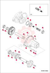 SHAFT, GEAR 7002192 (2)