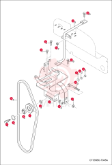 BRACKET, COMPRESSOR A/C 7003067