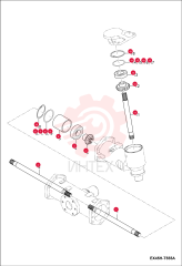 SHAFT, DIFF GEAR LH 7001960 (2)