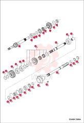 SHAFT, GEAR 7002197 (2)
