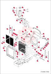 EXCHANGER, WATER RADIATOR 7013126 (2)