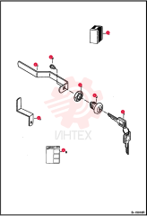 KIT, LOCK REAR DOOR 6732001