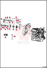 PULLEY, PUMP HYD IDLER 6714212