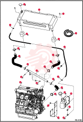 EXCHANGER, WATER RADIATOR 6666384 (3)