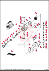 PUMP, HYD TANDEM ASSY 7001006