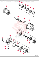 MOTOR, HYD, W/O GEAR PUMP 6665396REM
