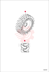TIRE FLEX DRT W/O RIM14X17.5 (36.5X14) 6988523EF (2)