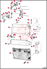 LATCH, REAR DOOR 6649420 (2)