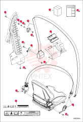 KIT, BELT SEAT 2"