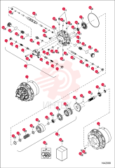 MOTOR, TRAVEL HYD 6698127 (2)